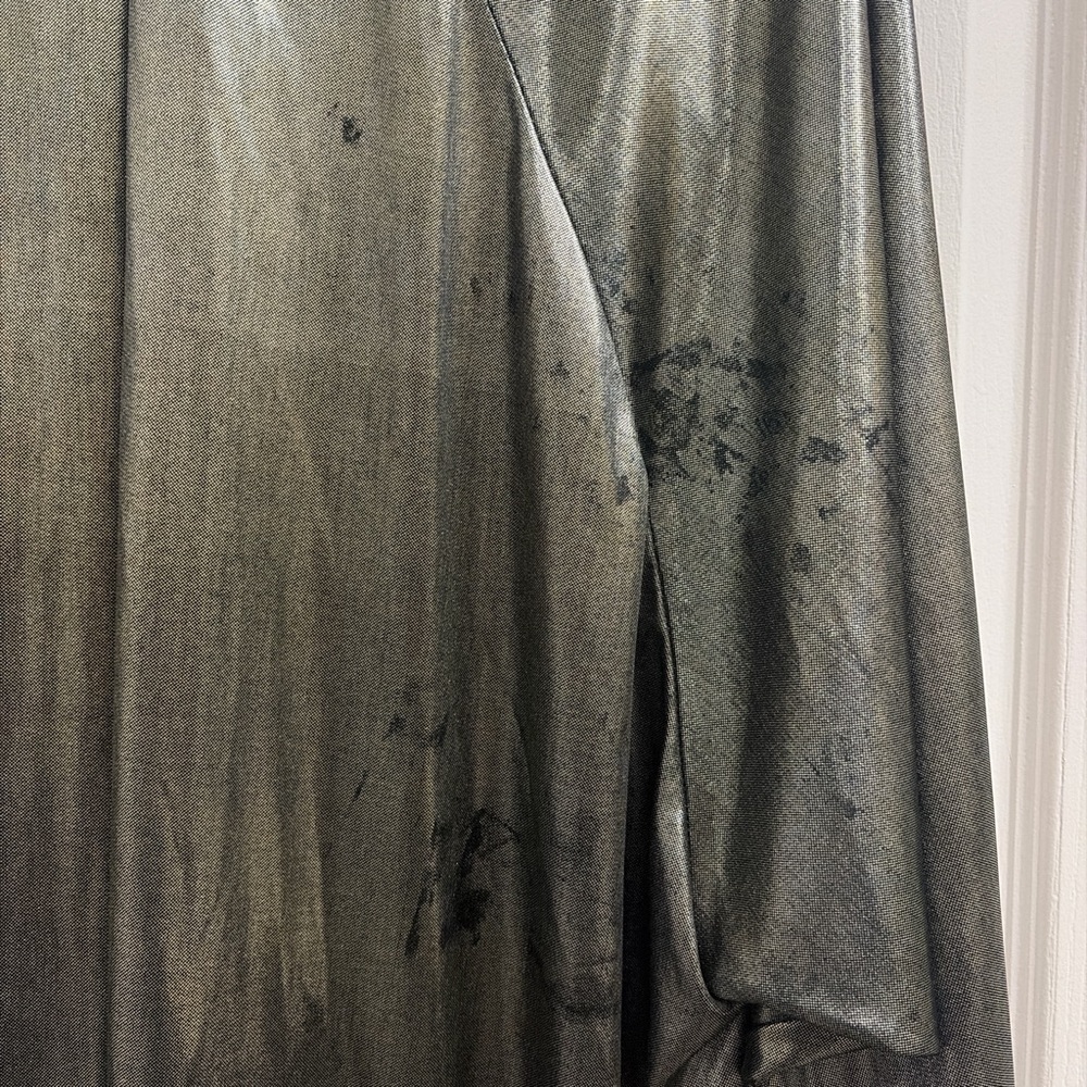 Vintage oversized metallic‎ button up shirt - Picture 3 of 8